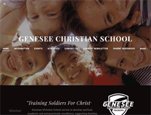 Tablet Screenshot of geneseechristianschool.com